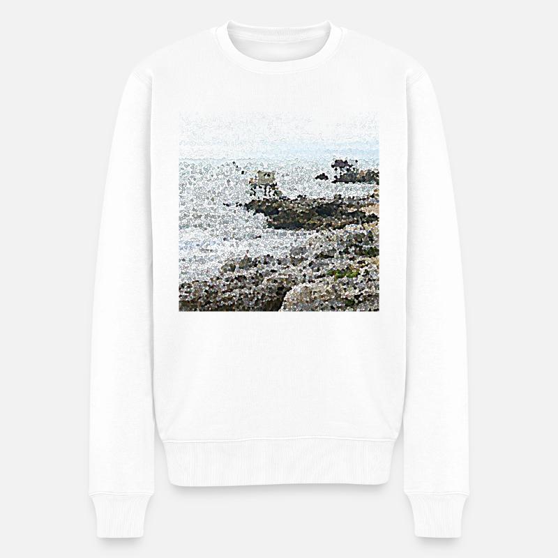 Les cabanes de pêcheurs - Pull Premium bio Homme - blanc