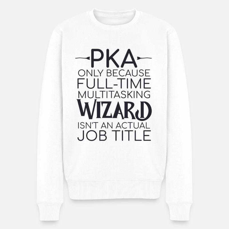 PKA Wizard Apotheke - Männer Premium Bio Pullover - Weiß