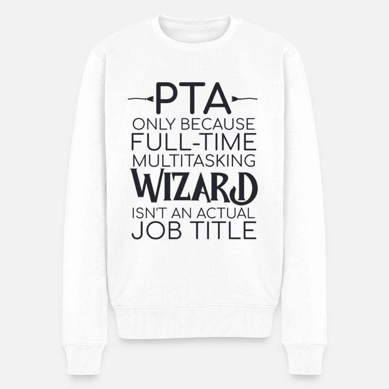 PTA Wizard Apotheke - Männer Premium Bio Pullover - Weiß