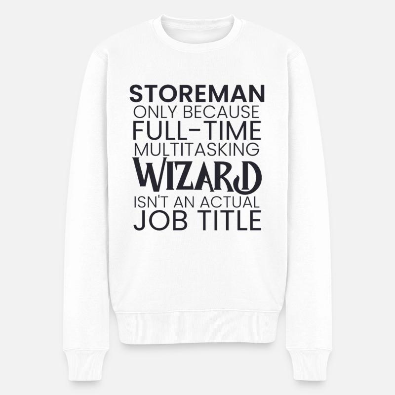 Assistant multitâche Storeman - Pull Premium bio Homme - blanc