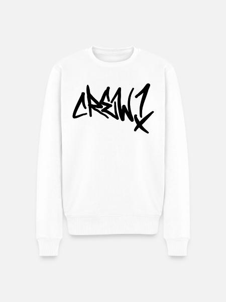 Crew Member - Männer Premium Bio Pullover - Weiß