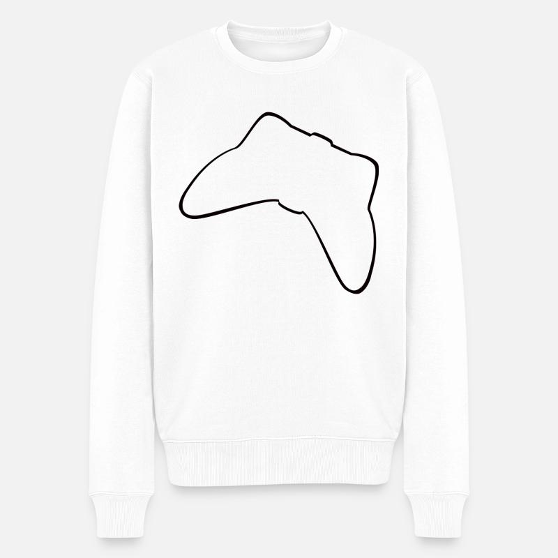 Controller Schwarz - Männer Premium Bio Pullover - Weiß