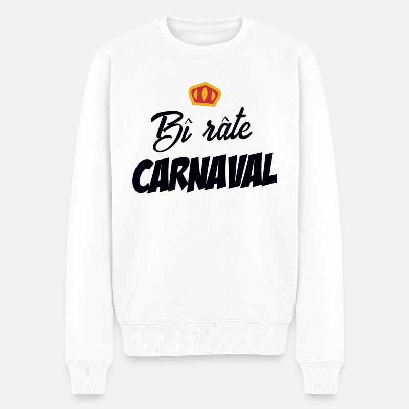 Bi rate Carnaval (noir) - Pull Premium bio Homme - blanc