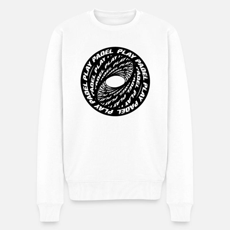 Padel - Geschenk für Padel-Spieler - Männer Premium Bio Pullover - Weiß