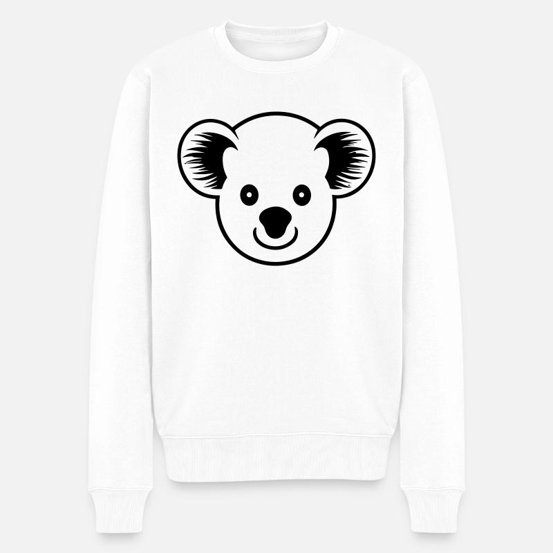 koala - Pull Premium bio Homme - blanc