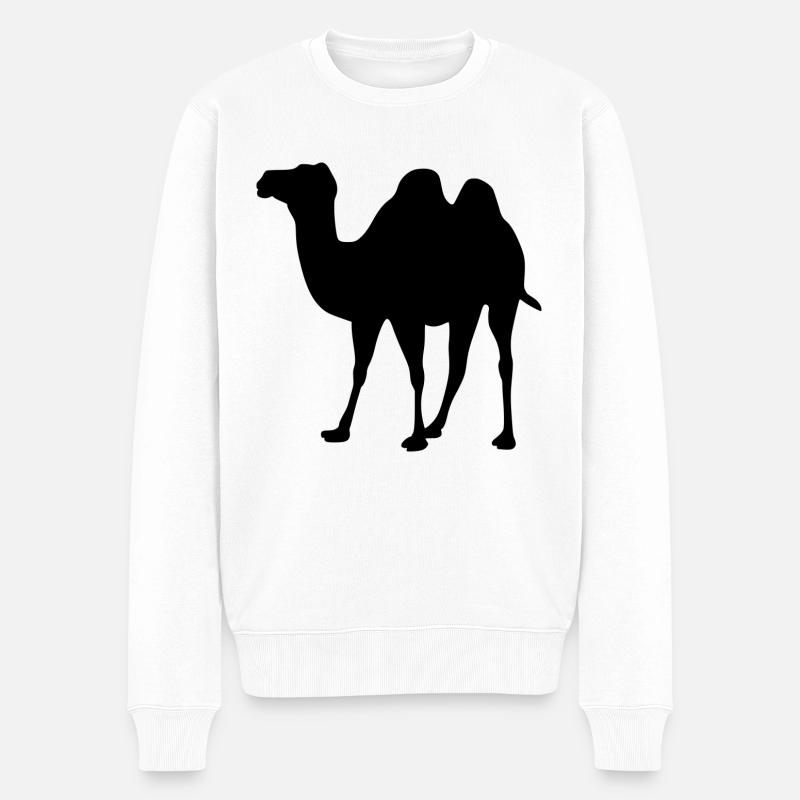 Le chameau du Maroc - Pull Premium bio Homme - blanc