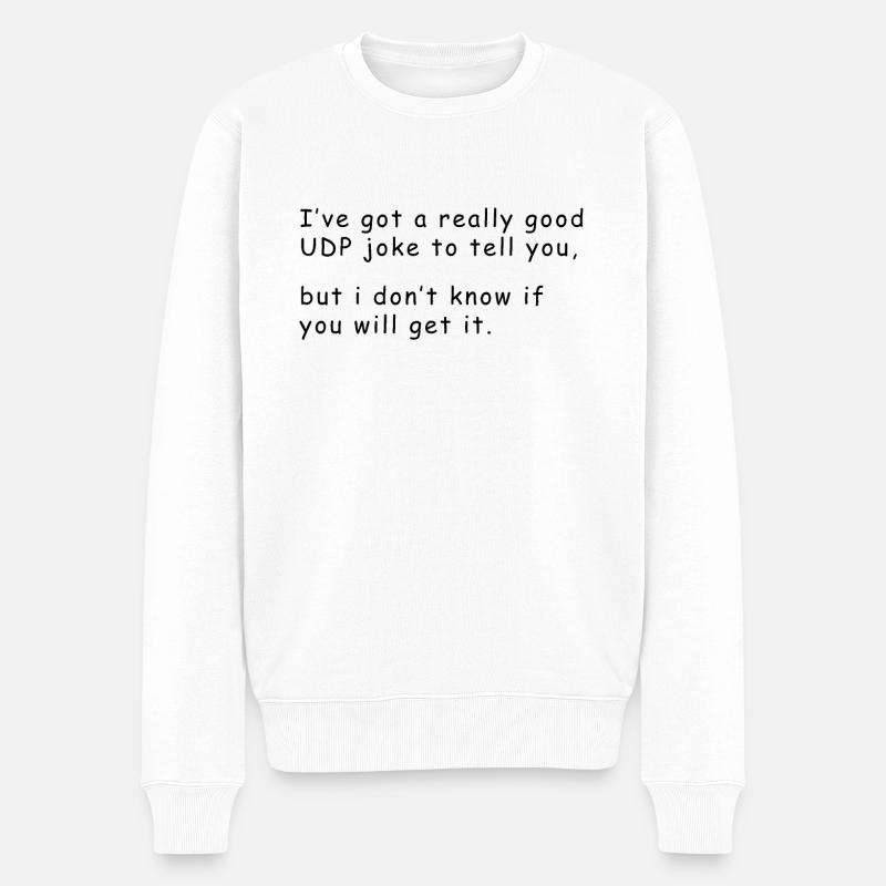 Blague informatique - Pull Premium bio Homme - blanc