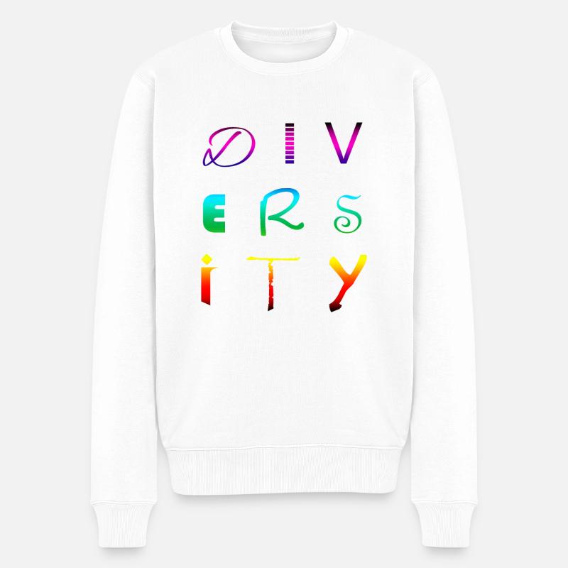 DIVERSITÉ - Pull Premium bio Homme - blanc