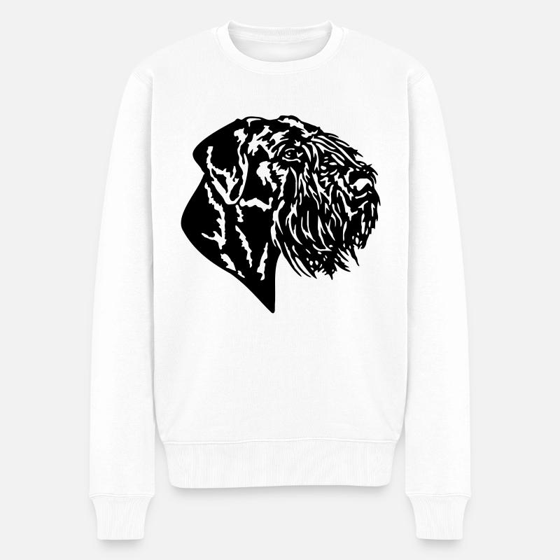 292 Riesenschnauzer - Männer Premium Bio Pullover - Weiß