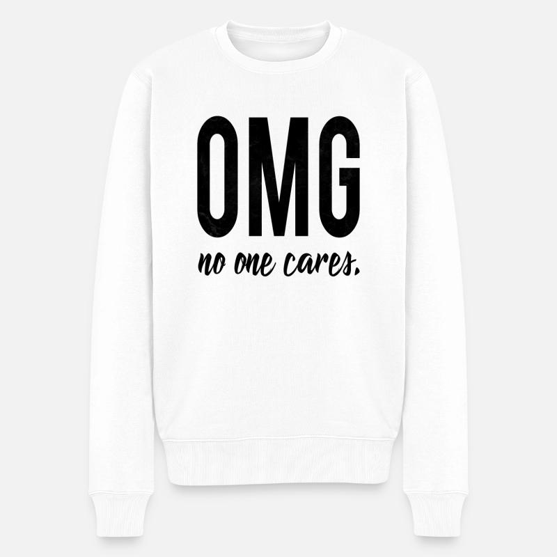 Énonciations drôles de sarcasme - Pull Premium bio Homme - blanc