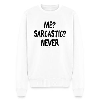 sarcasme - Pull Premium bio Homme - blanc - Devant - Thijin (182cm)