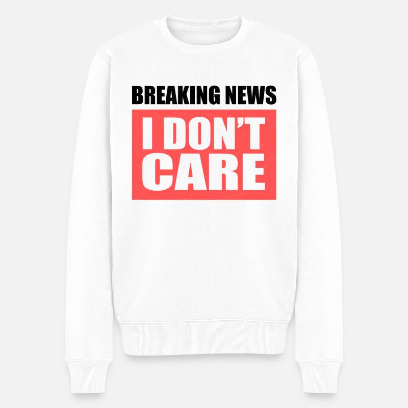 sarcasme - Pull Premium bio Homme - blanc