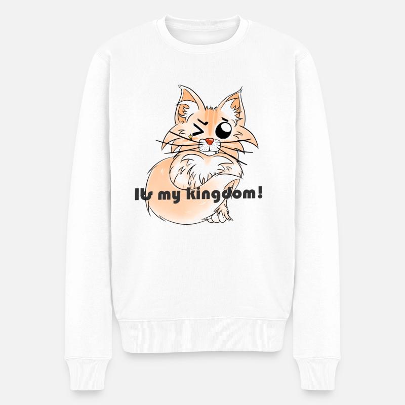 BalouKingdom - Männer Premium Bio Pullover - Weiß