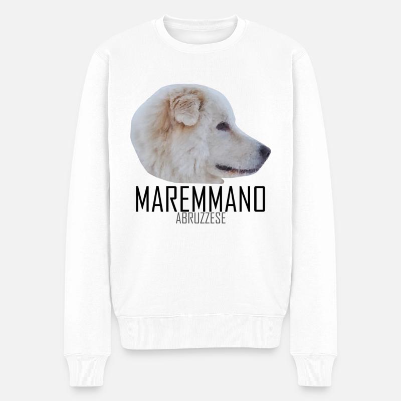 MAREMMANO ABRUZZESE - black name - Pull Premium bio Homme - blanc