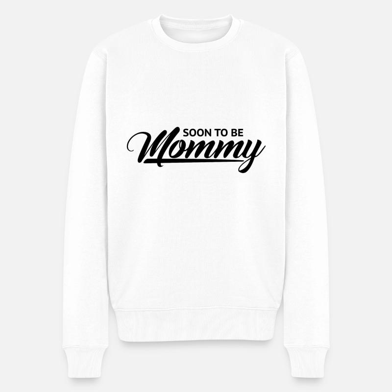 Grossesse bientôt Mère Noir Cooles - Pull Premium bio Homme - blanc