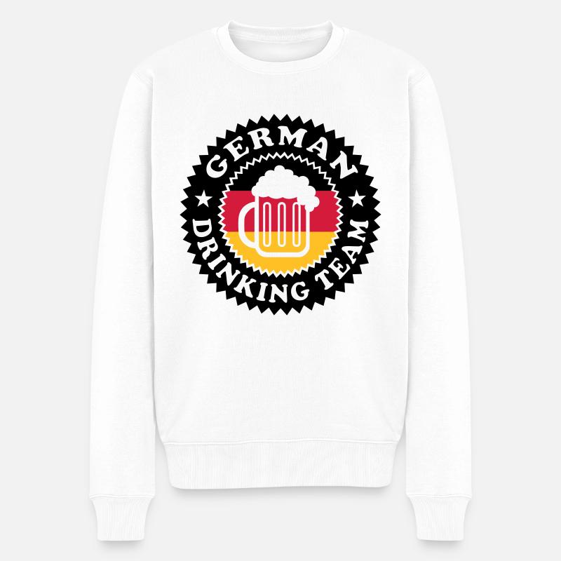 German Drinking Team 01 - Männer Premium Bio Pullover - Weiß