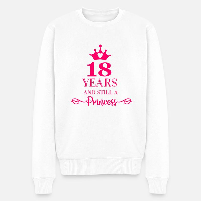 Anniversaire 18 ans - Pull Premium bio Homme - blanc