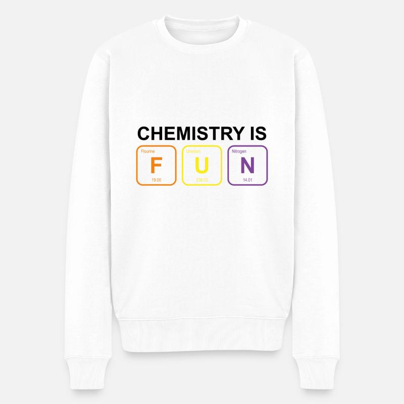 Chimie Fun Chimie Dire Cadeau - Pull Premium bio Homme - blanc