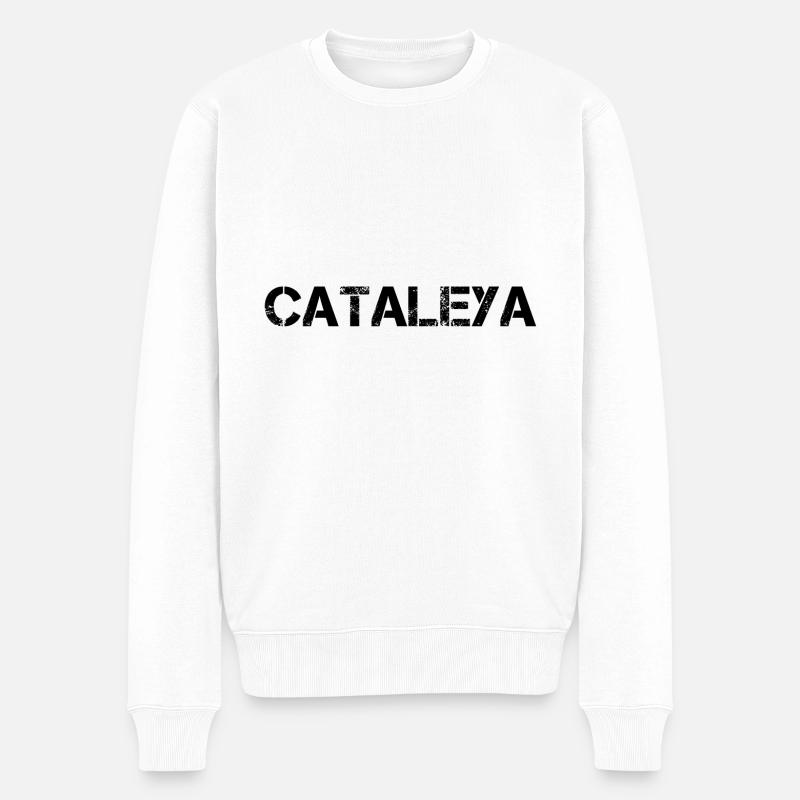 cataleya Name Vorname Geschenk song track - Männer Premium Bio Pullover - Weiß