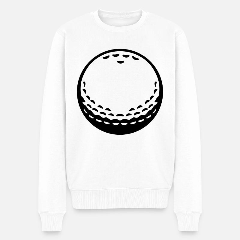 Golf - Männer Premium Bio Pullover - Weiß
