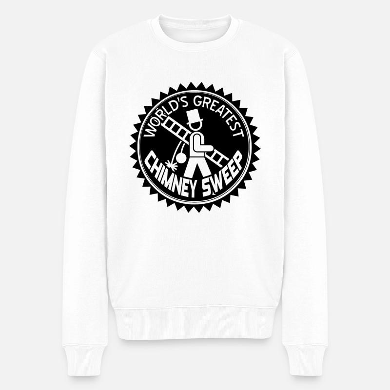 Schornsteinfeger - Männer Premium Bio Pullover - Weiß