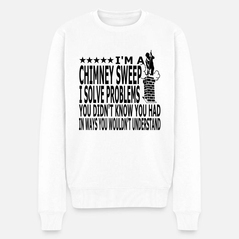 Schornsteinfeger - Männer Premium Bio Pullover - Weiß