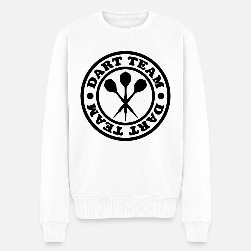 Dart Team (timbre) - Pull Premium bio Homme - blanc