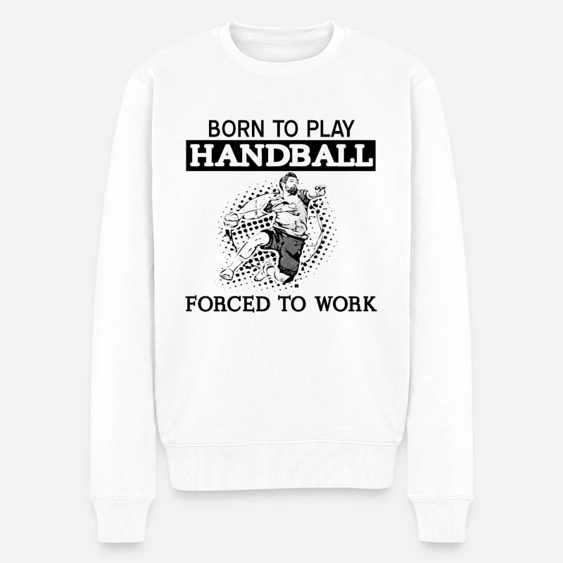 handball - Pull Premium bio Homme - blanc