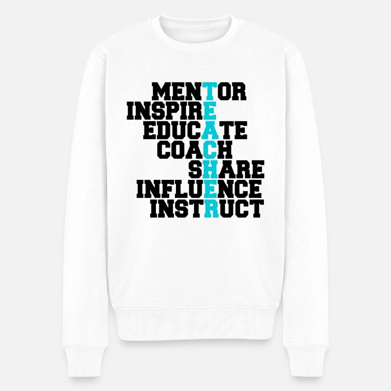 Sportlehrer - Männer Premium Bio Pullover - Weiß