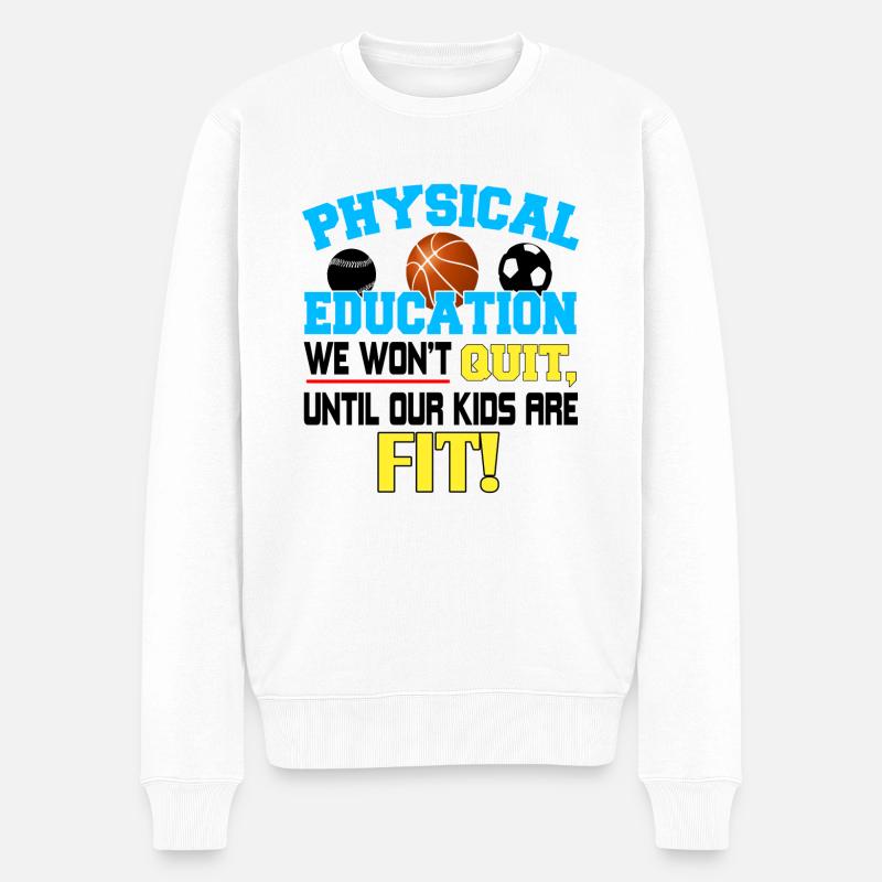 Professeurs d’éducation physique - Pull Premium bio Homme - blanc