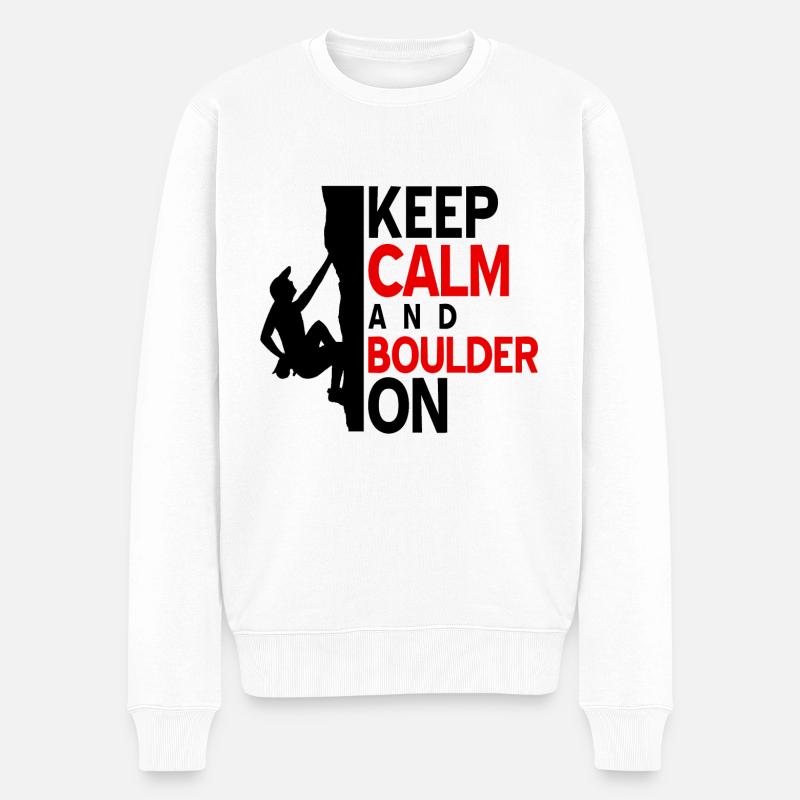 Bouldern - Pull Premium bio Homme - blanc
