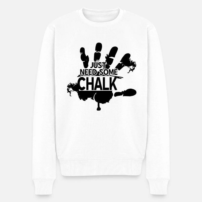 Bouldern - Pull Premium bio Homme - blanc