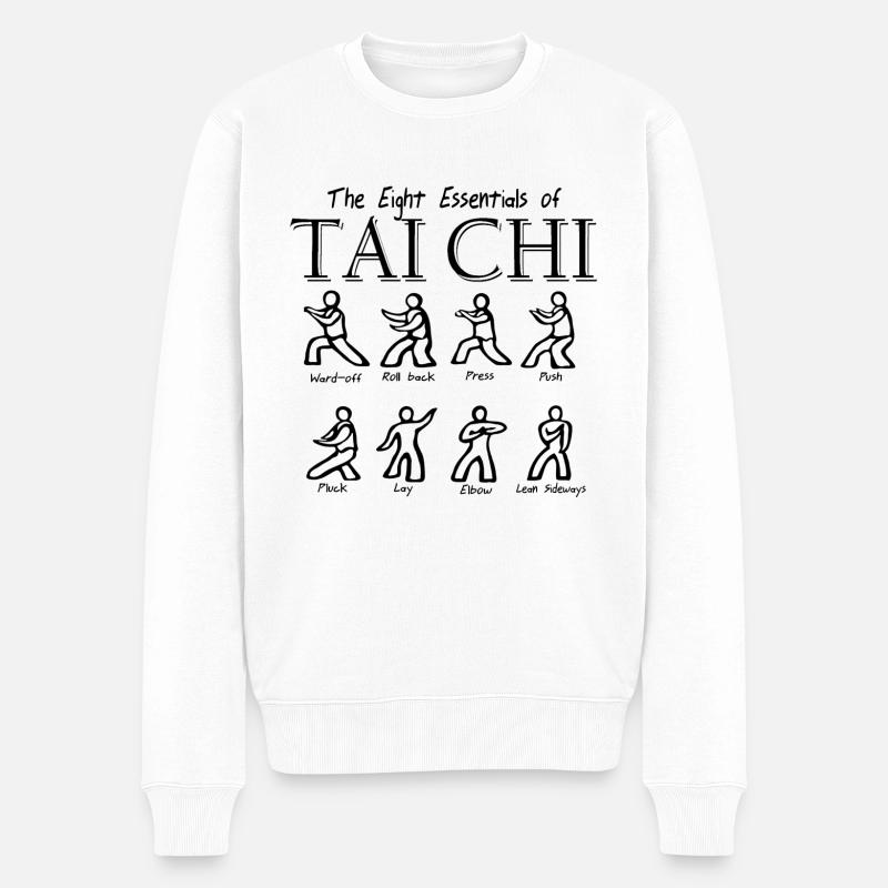 Tai Chi - Pull Premium bio Homme - blanc