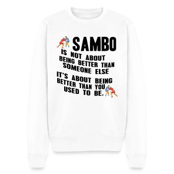 Sambo - Pull Premium bio Homme - blanc - Devant - Thijin (182cm)
