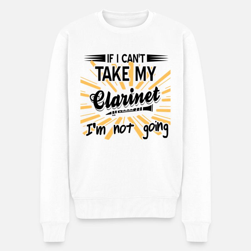 Clarinette - Pull Premium bio Homme - blanc