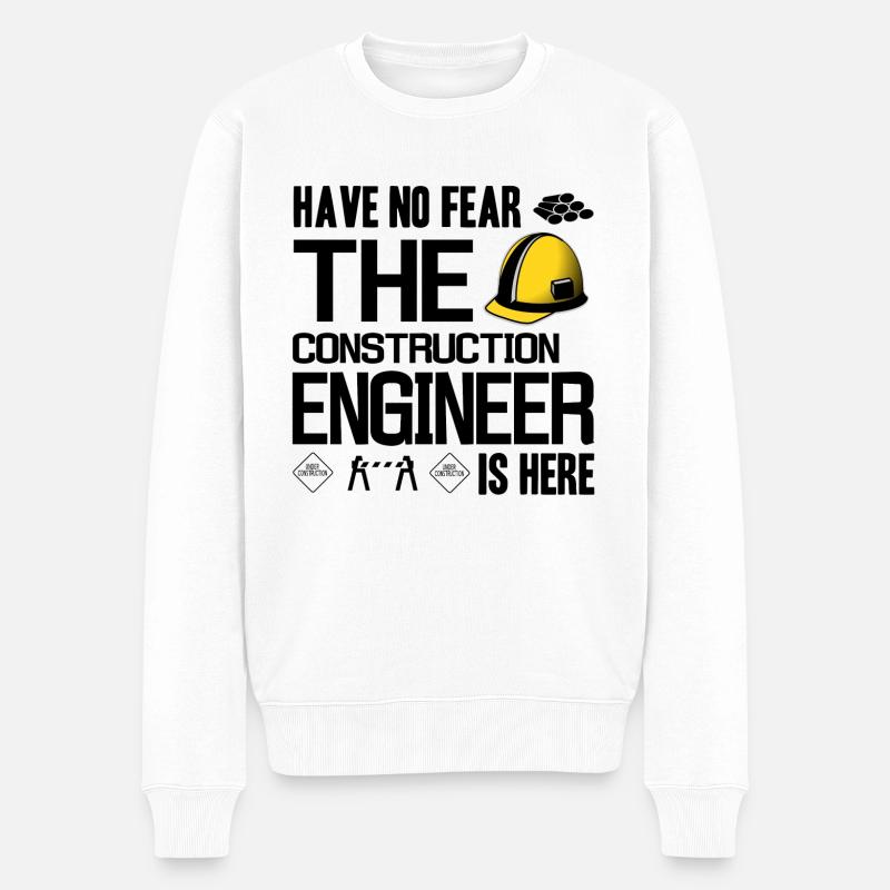 Technicien en construction - Pull Premium bio Homme - blanc