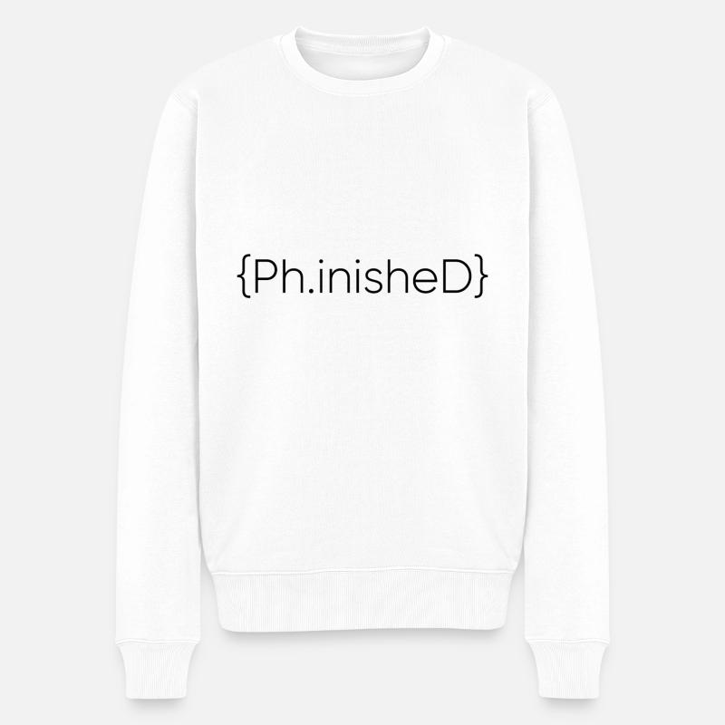 Phinished Terminé PhD - Pull Premium bio Homme - blanc