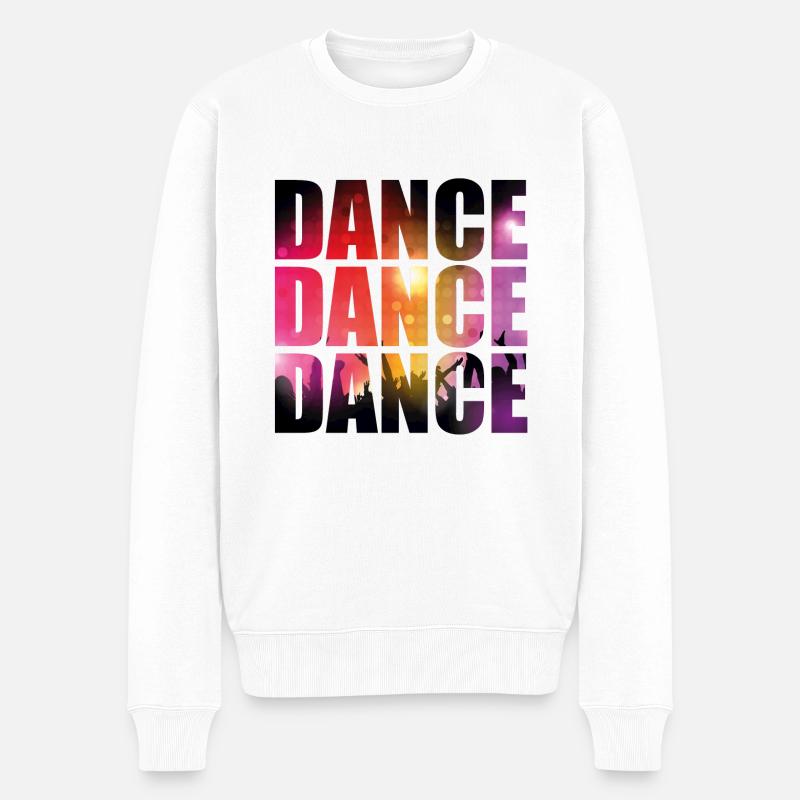 Dance Dance Dance - Männer Premium Bio Pullover - Weiß