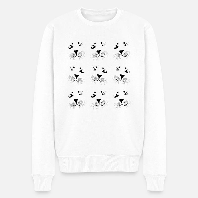 Robben - Männer Premium Bio Pullover - Weiß