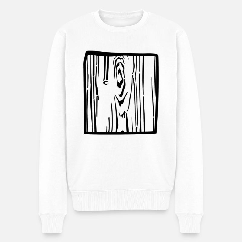 Planche de bois - Pull Premium bio Homme - blanc