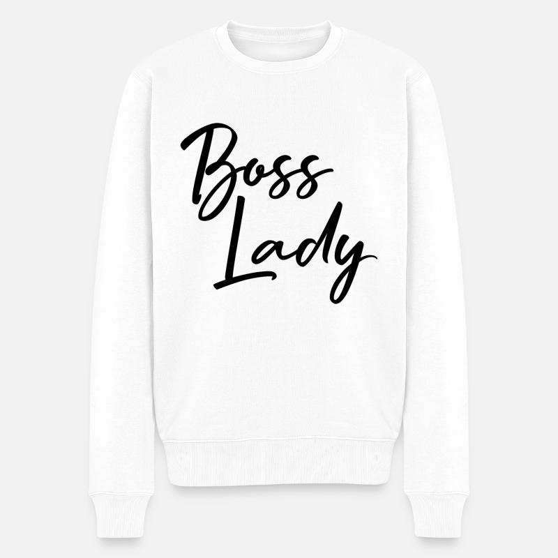 Cadeau de Boss Lady Bossin - Pull Premium bio Homme - blanc