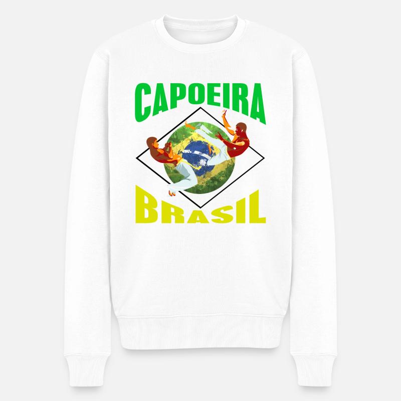 Capoeira - Pull Premium bio Homme - blanc