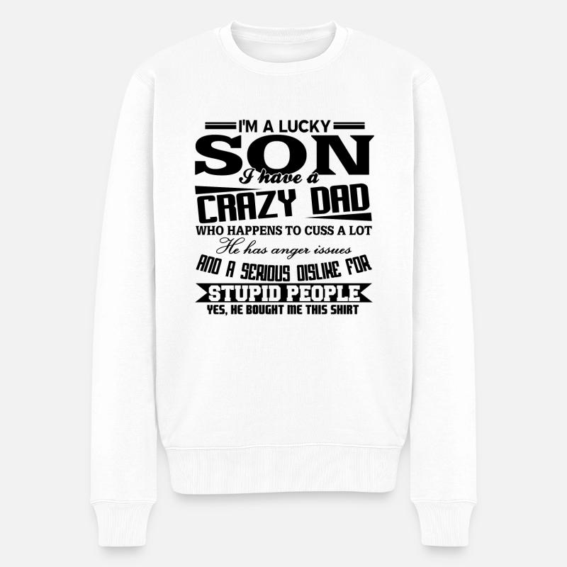 Père et fils - Pull Premium bio Homme - blanc