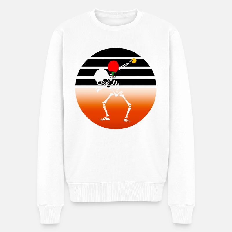 Tischtennis - Männer Premium Bio Pullover - Weiß
