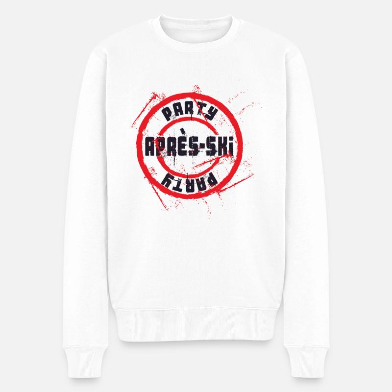 Apres Ski Party - Männer Premium Bio Pullover - Weiß