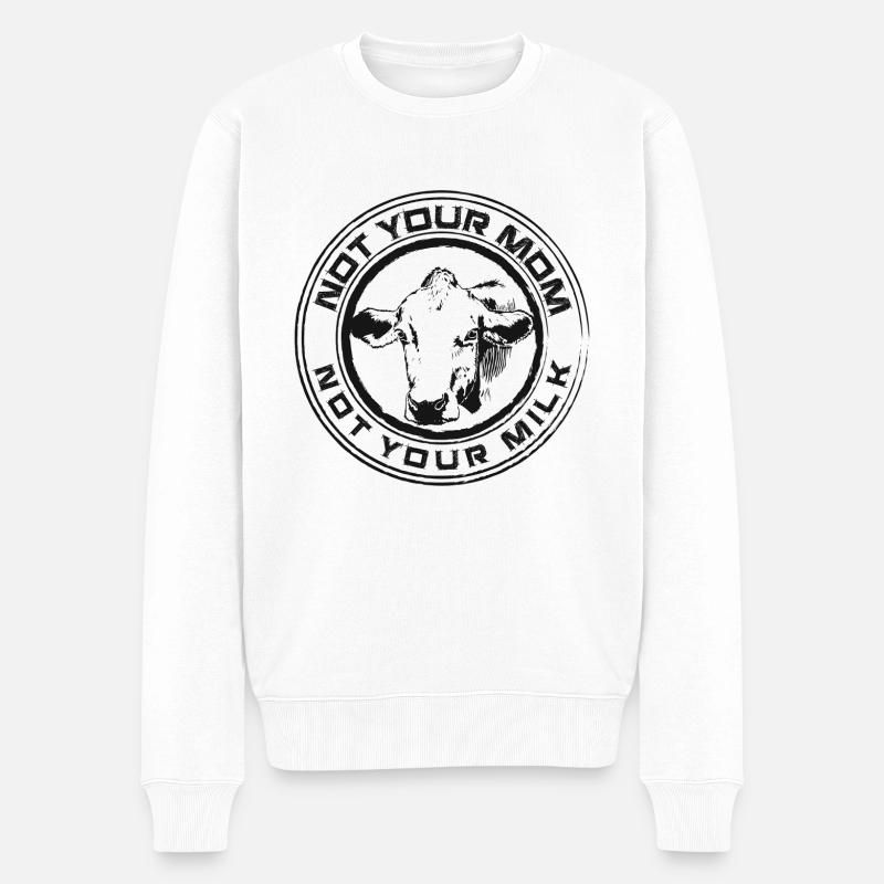 Vegan Milk - Pull Premium bio Homme - blanc