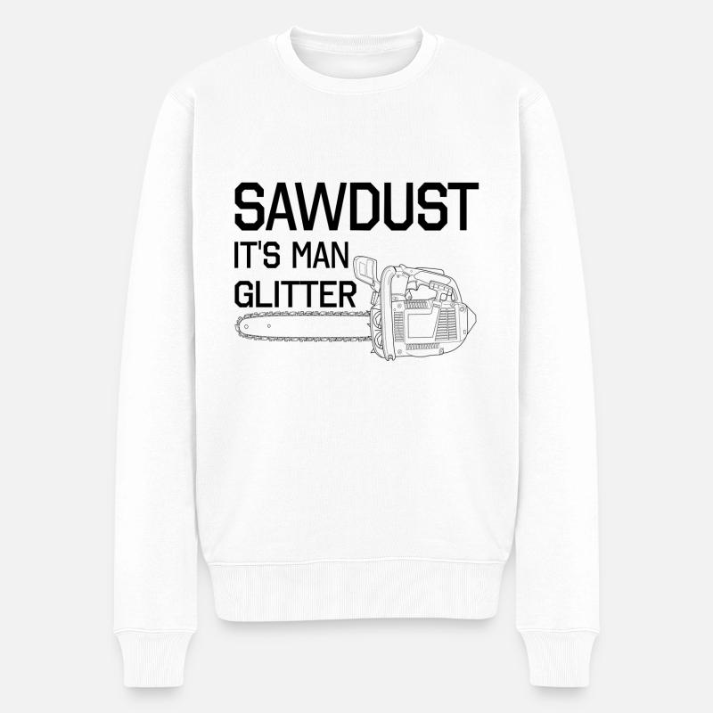 Holzfäller - Männer Premium Bio Pullover - Weiß