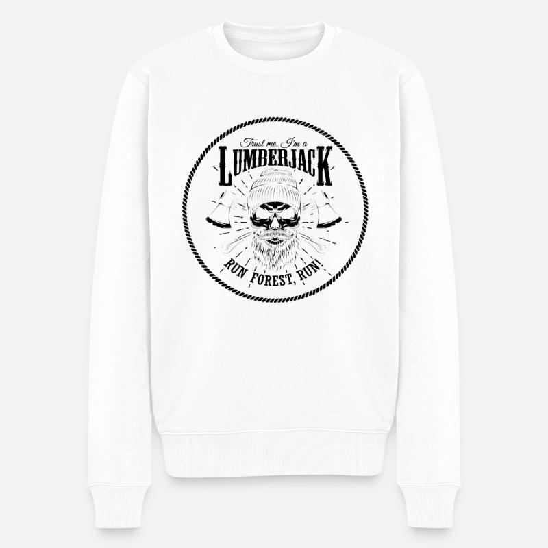 Bûcheron - Pull Premium bio Homme - blanc