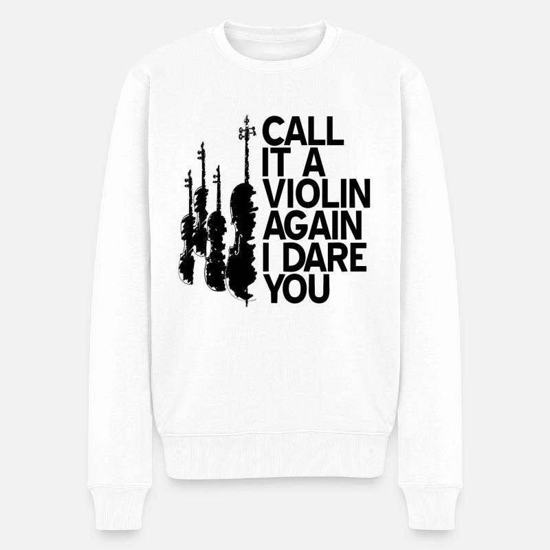 Violoncelle - Pull Premium bio Homme - blanc