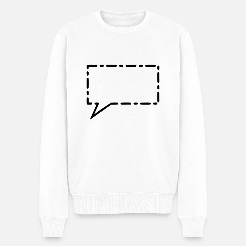 Bulle noire - Pull Premium bio Homme - blanc